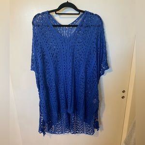 Crochet Hi/Lo swim suit coverup